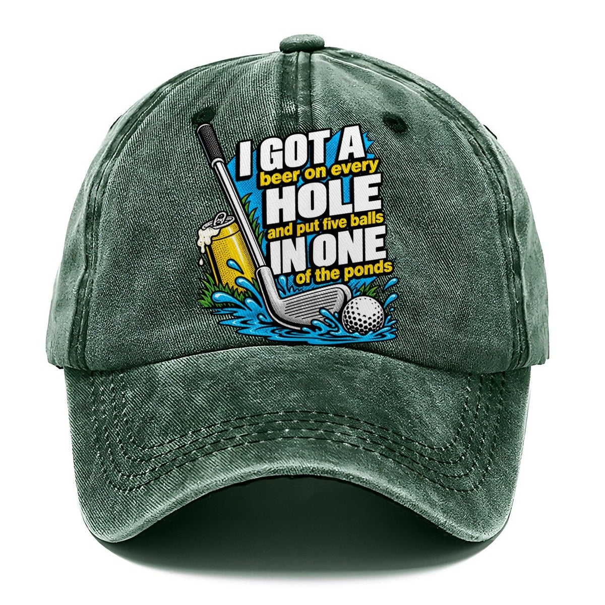 Beer on Every Hole Classic Cap – Forest Mist