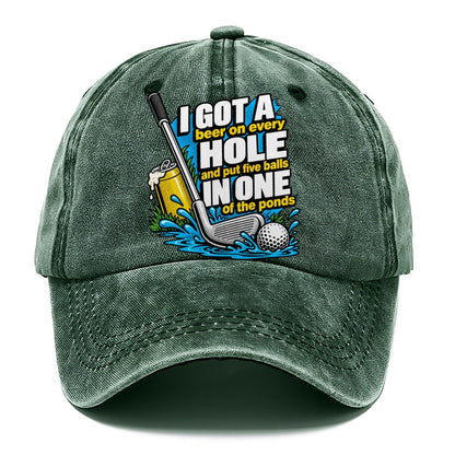 Beer on Every Hole Classic Cap – Forest Mist