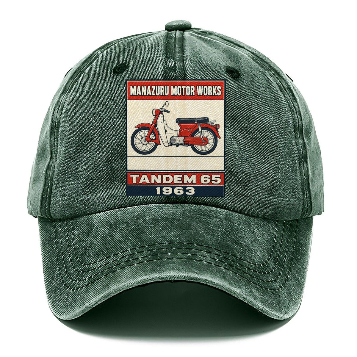 Manazuru Tandem 65 Showa Speed Plates Classic Cap – Forest Mist