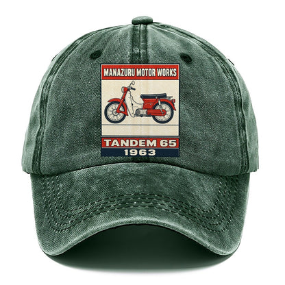 Manazuru Tandem 65 Showa Speed Plates Classic Cap – Forest Mist