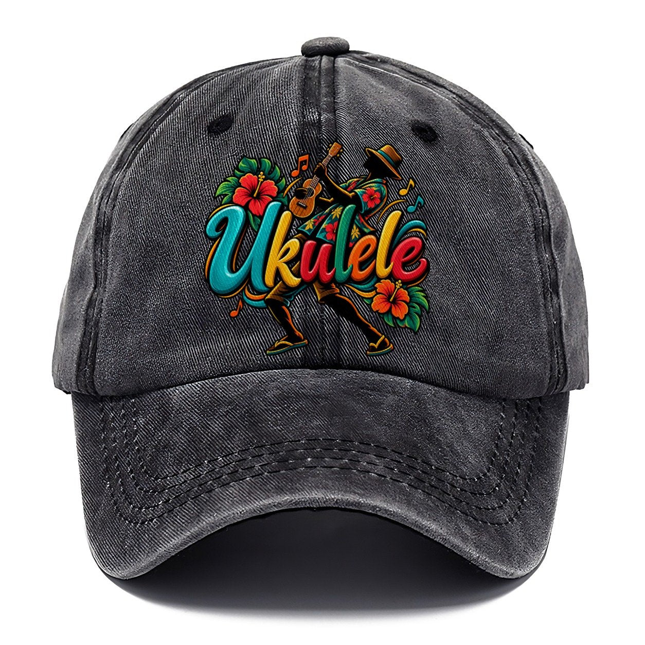Ukulele Wordmark Music Instruments Classic Cap – Graphite
