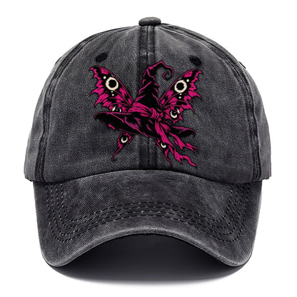 Moth Winged Witch Hat Witch Magic Classic Cap – Graphite