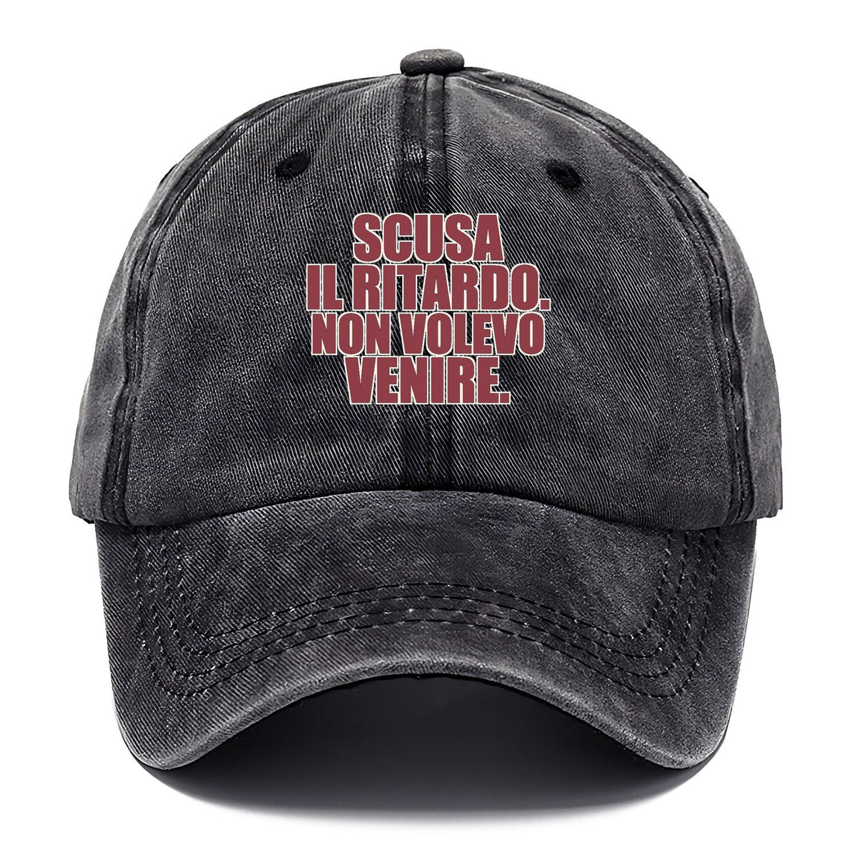 Scusa Il Ritardo Non Volevo Venire Classic Cap – Graphite