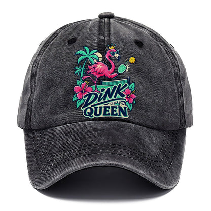 Flamingo Dink Queen Pickleball Life Classic Cap – Graphite