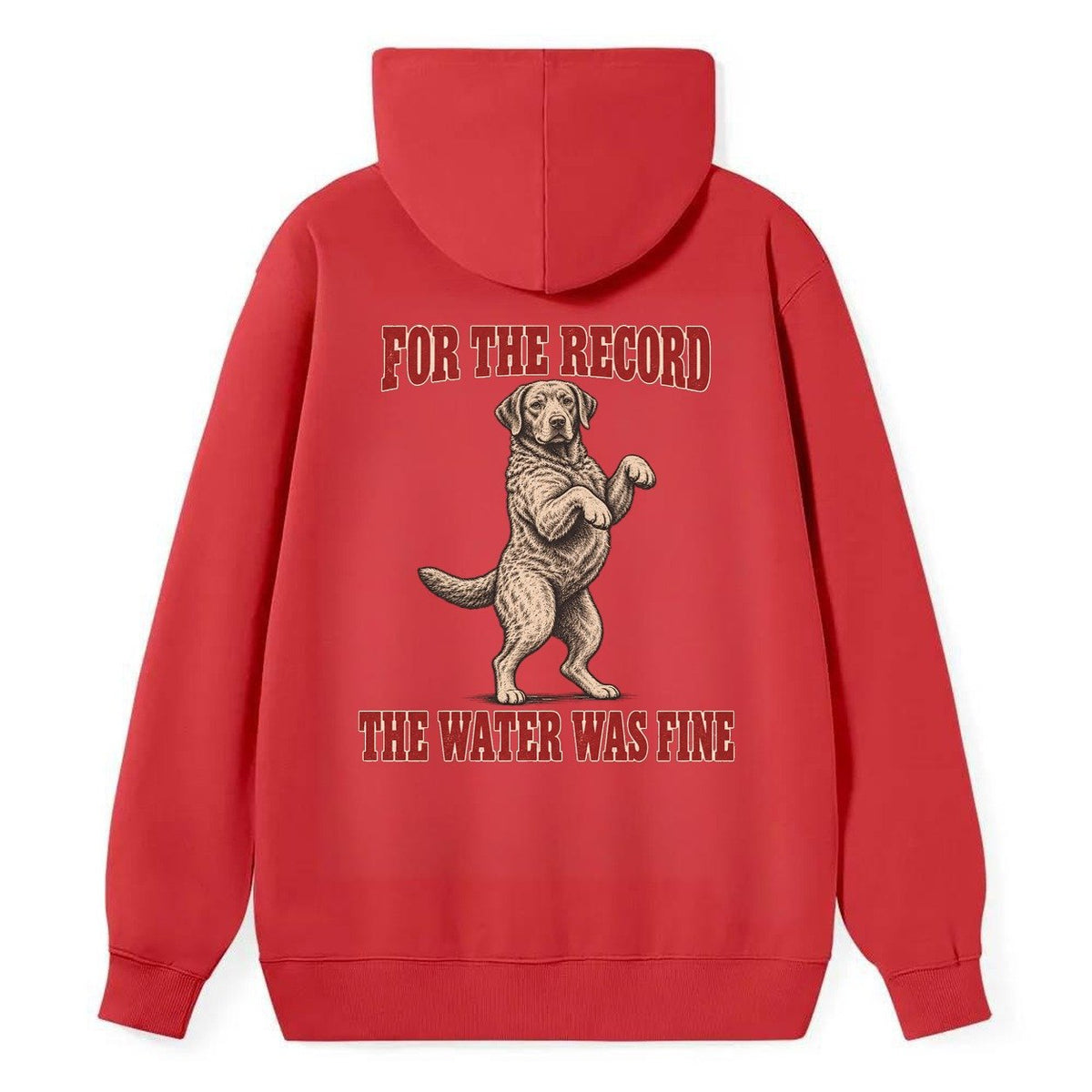 Chesapeake Bay Retriever Dog Declarations Classic Pullover Hoodie – Red