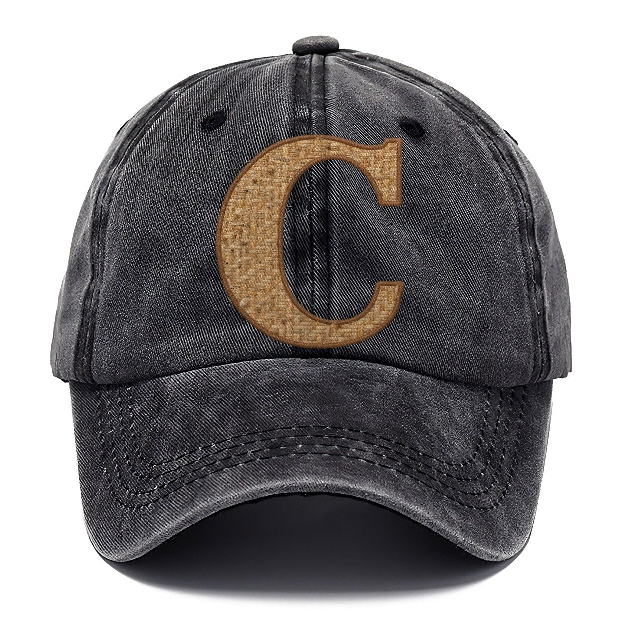 Woven Tweed C Monogram Classic Cap – Graphite
