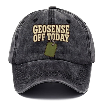 Geosense Off Today Geocaching Classic Cap – Graphite