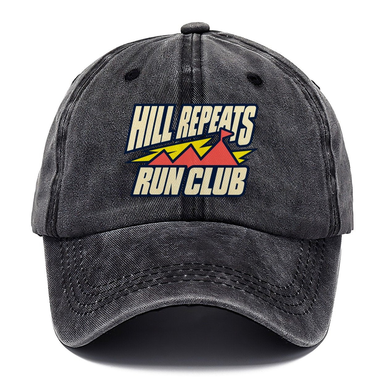Hill Repeats Run Club 90S Running Clubs Classic Cap – Graphite