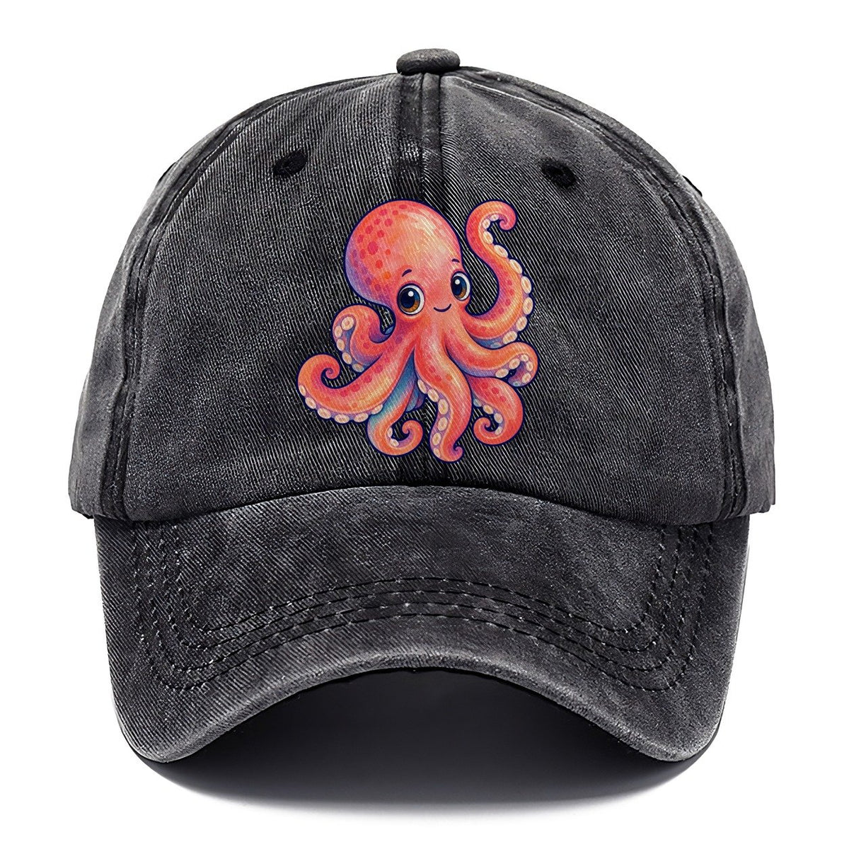 Octopus Tucked Curl Sea Sprite Classic Cap – Graphite