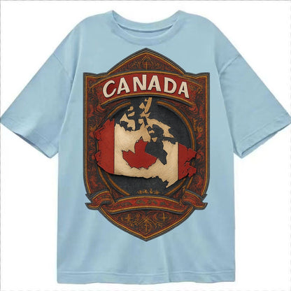 Canada Map Classic T-shirt – Light Blue
