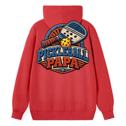 Pickleball Papa Pickleball Life Classic Pullover Hoodie – Red