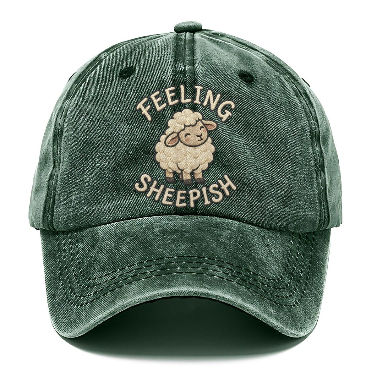 Sheep Animal Puns Classic Cap – Forest Mist