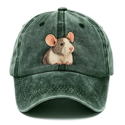 Fancy Rat Bright Nose Small Pet Logos Classic Cap – Forest Mist