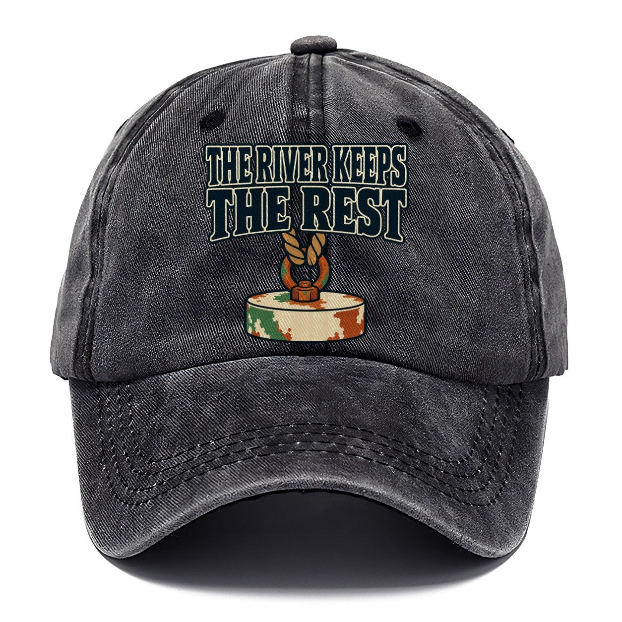 The River Keeps The Rest Treasure Hunting Classic Cap – Graphite