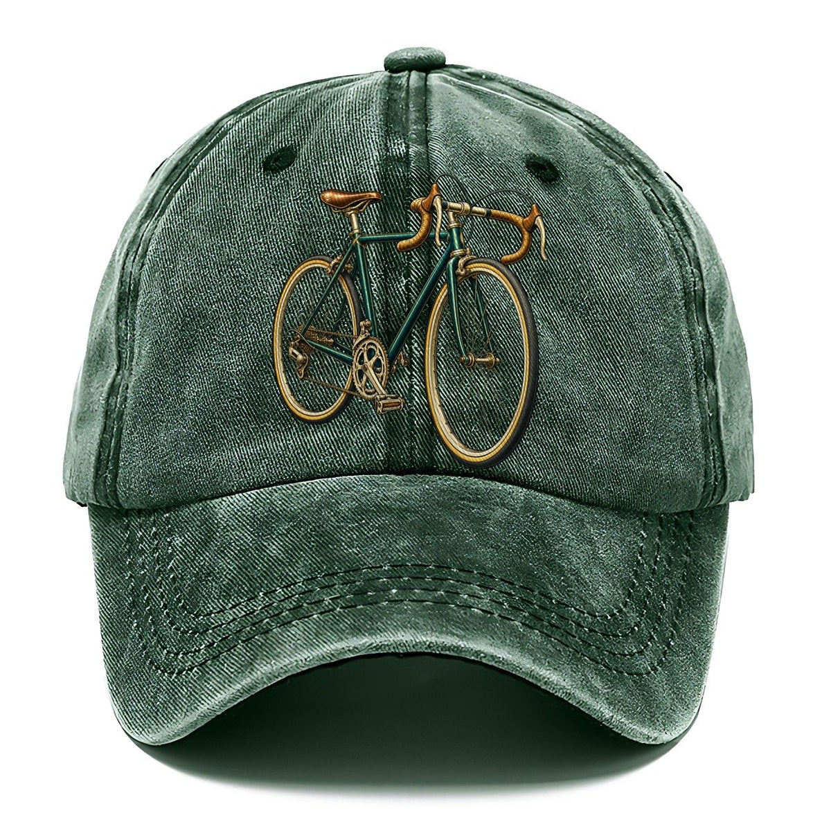 Road Bicycle Front Turn Pastimes Companions Classic Cap – Forest Mist