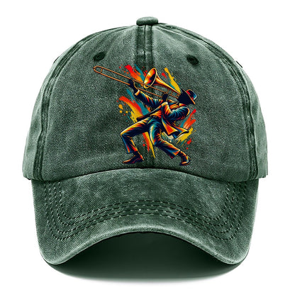 Slide Trombone Player Classic Cap – Forest Mist
