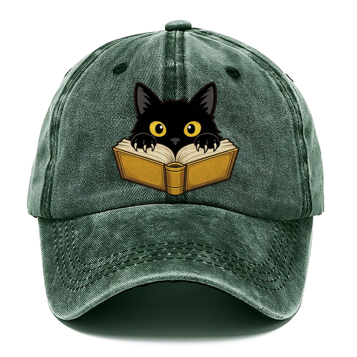 Black Cat Open Book Fan Favorites Classic Cap – Forest Mist