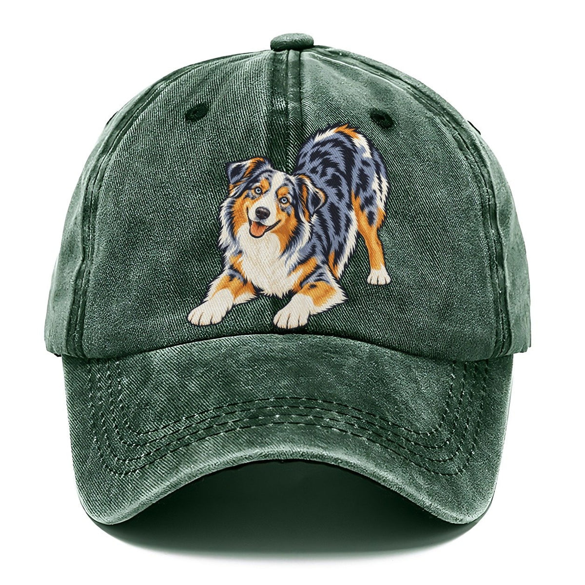 Blue Merle Australian Shepherd Classic Cap – Forest Mist