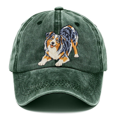 Blue Merle Australian Shepherd Classic Cap – Forest Mist
