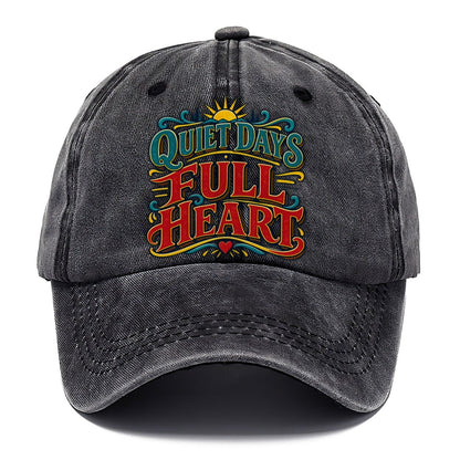 Quiet Days Full Heart Retired Living Classic Cap – Graphite