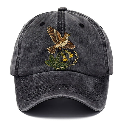 South Downs Skylark And Cowslip Uk Culture Heritage Classic Cap – Graphite