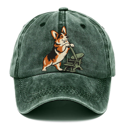 Corgi Letterpress Sundown Familiars Classic Cap – Forest Mist