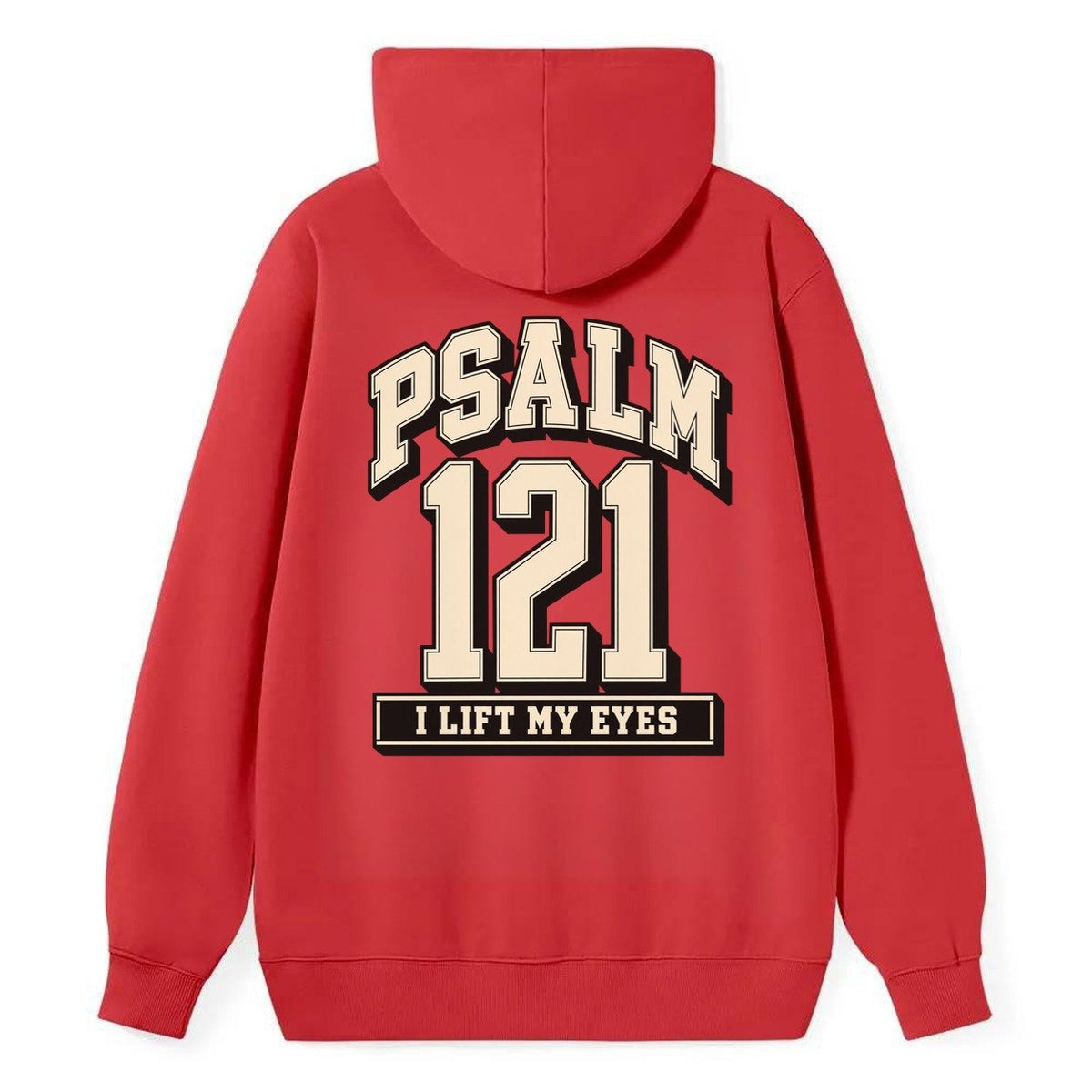 Psalm 121 Varsity Chapel Varsity Classic Pullover Hoodie – Red
