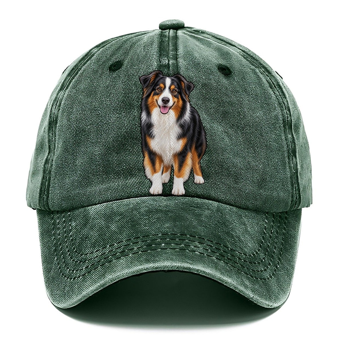Black Tri Australian Shepherd Classic Cap – Forest Mist
