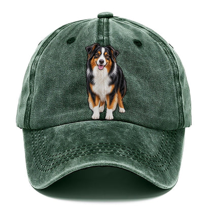 Black Tri Australian Shepherd Classic Cap – Forest Mist