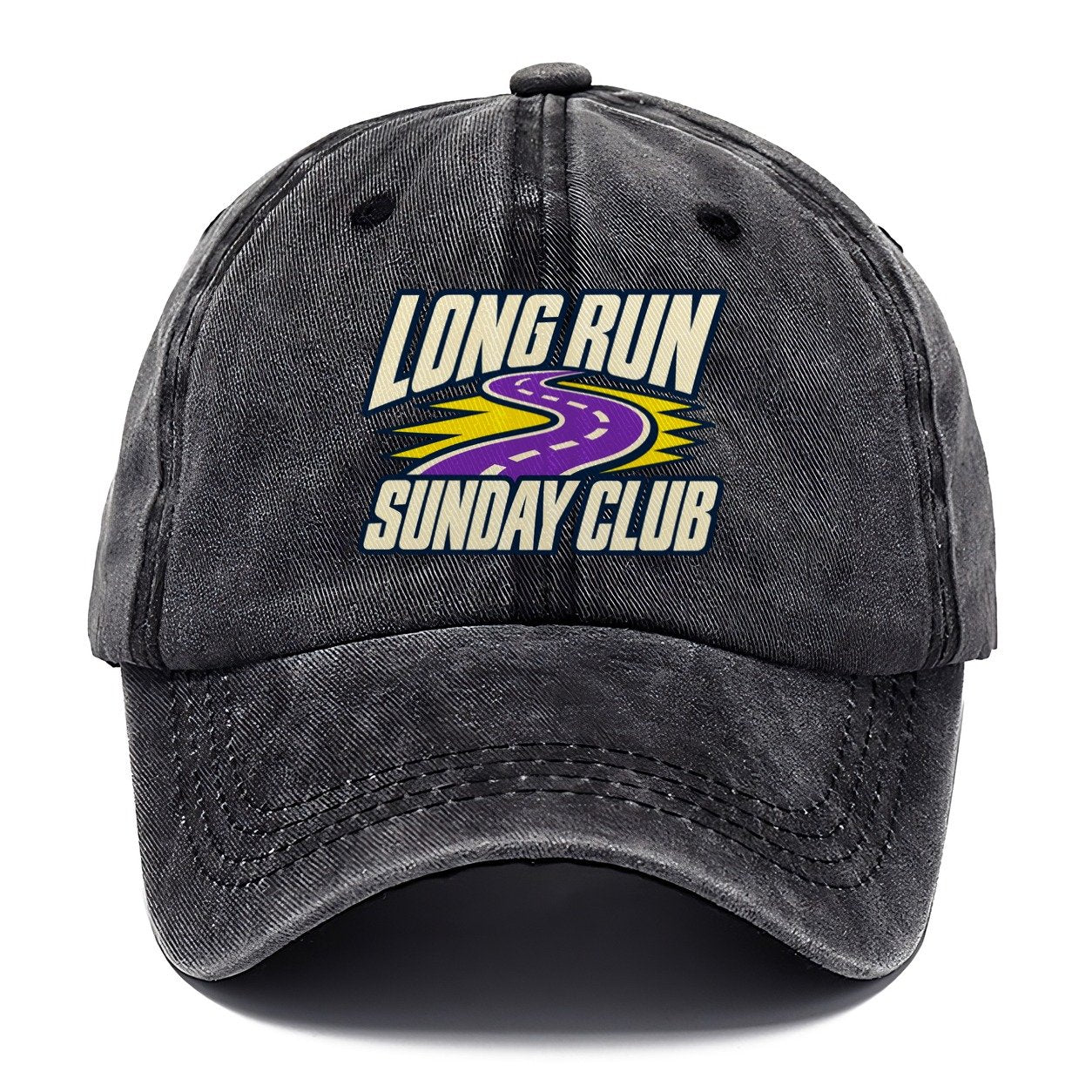 Long Run Sunday Club 90S Running Clubs Classic Cap – Graphite