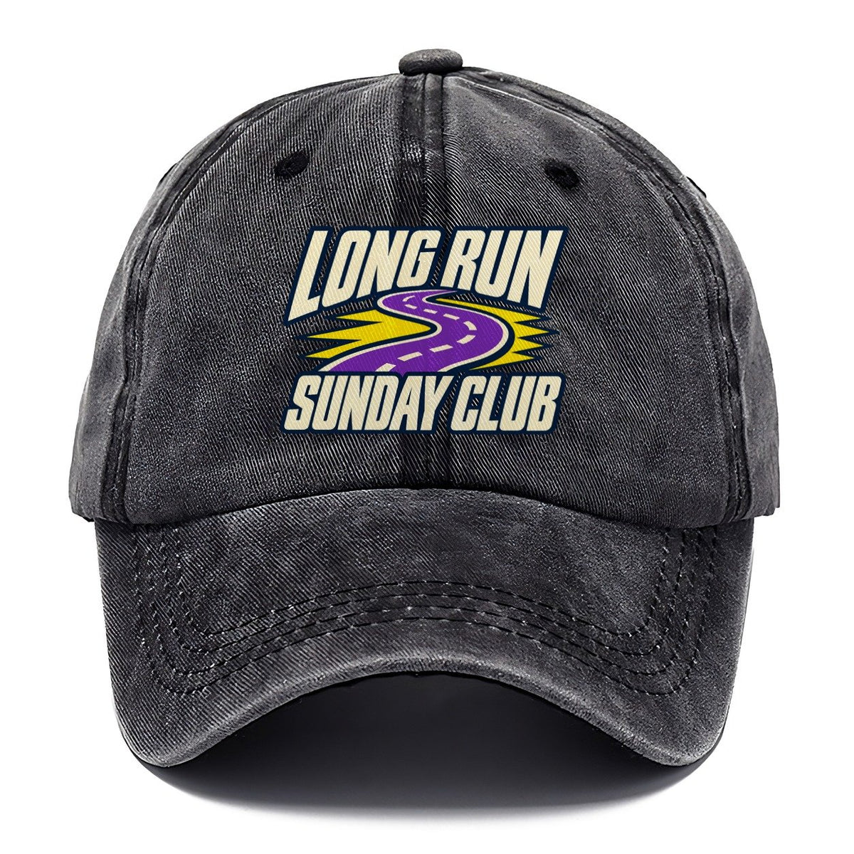 Long Run Sunday Club 90S Running Clubs Classic Cap – Graphite