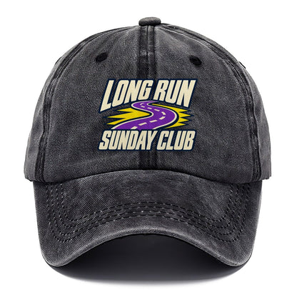 Long Run Sunday Club 90S Running Clubs Classic Cap – Graphite