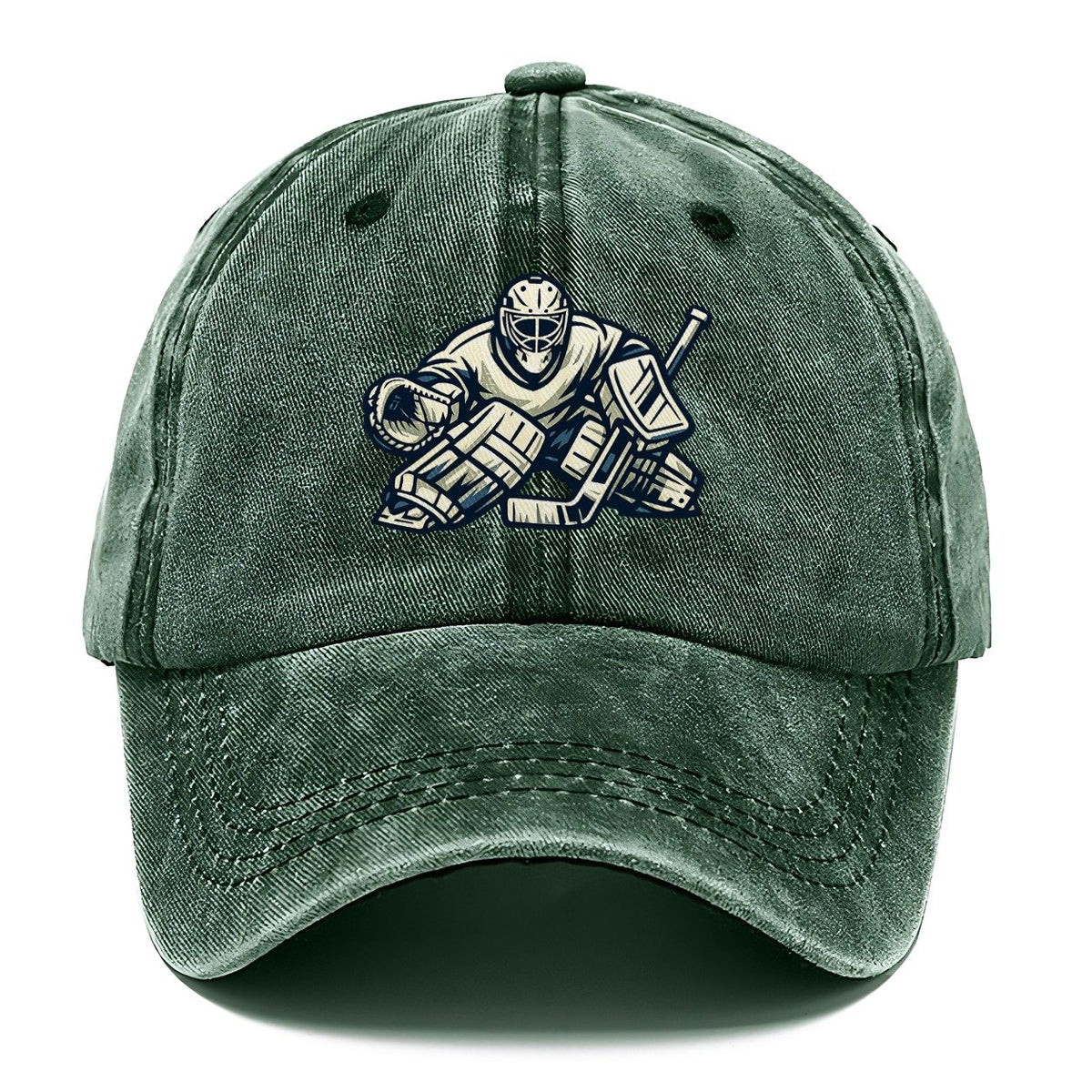 Hockey Goalie Right Hand Catch Classic Cap – Forest Mist