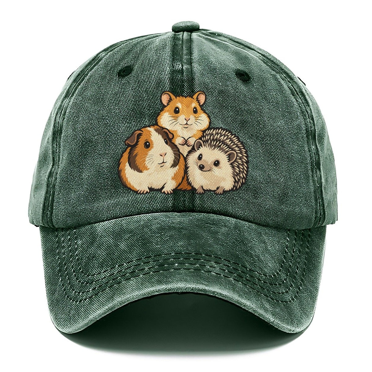 Three Tiny Faces Small Pet Logos Classic Cap – Forest Mist