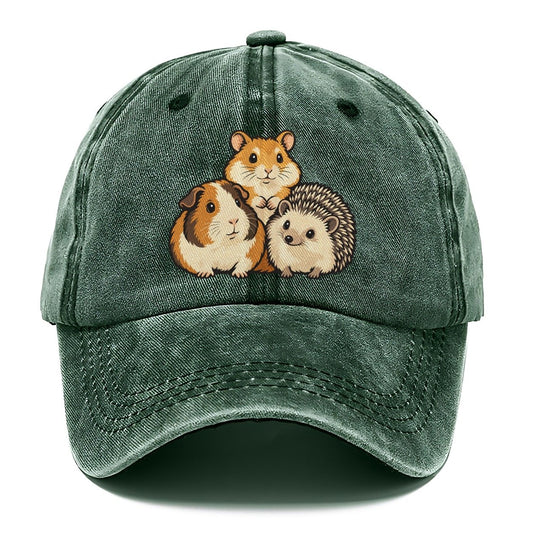 Three Tiny Faces Small Pet Logos Classic Cap – Forest Mist