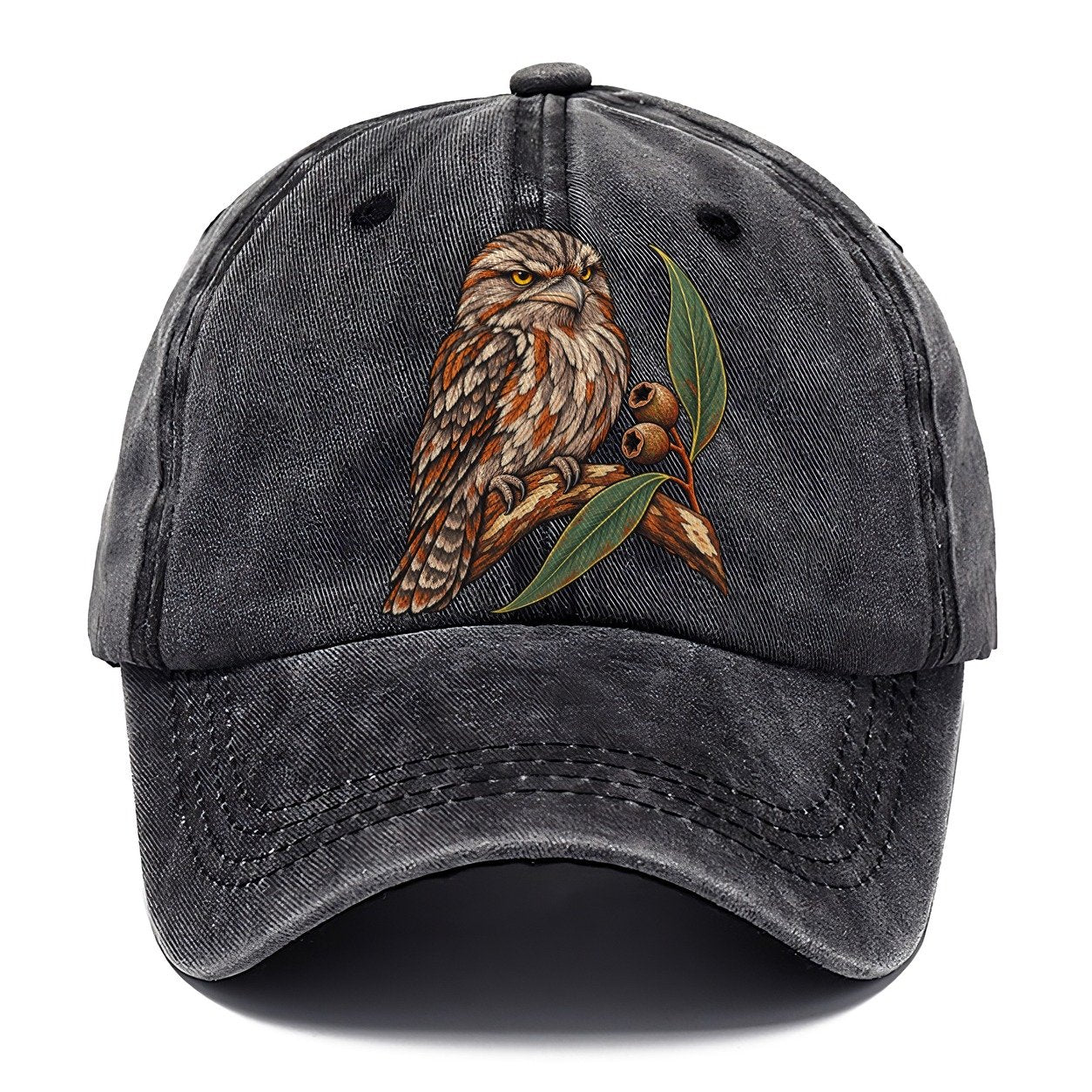 Tawny Frogmouth And Gum Nuts Australia Cultural Icons Classic Cap – Graphite