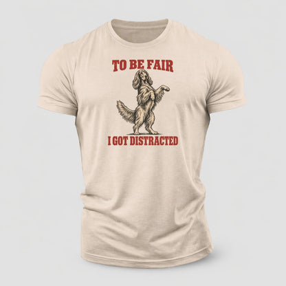 Irish Setter Dog Declarations Cotton T-Shirt – Sand