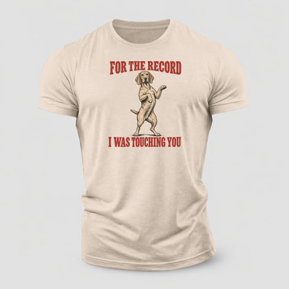 Vizsla Dog Declarations Cotton T-Shirt – Sand