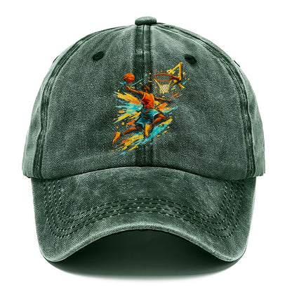 Basketball Dunk Silhouette Classic Cap – Forest Mist