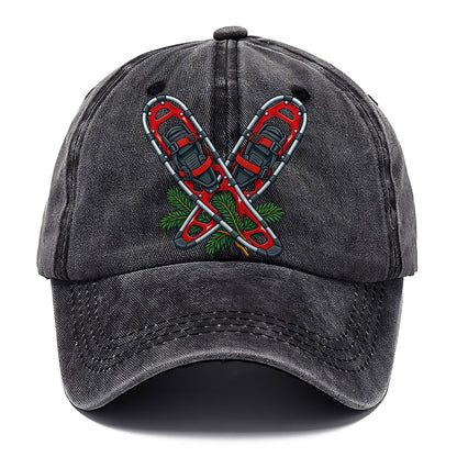 Modern Aluminum Snowshoes And Balsam Bough Canada Cultural Icons Classic Cap – Graphite