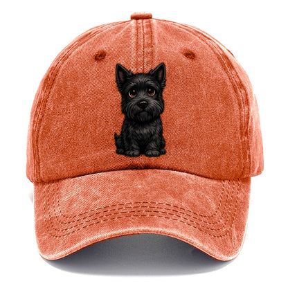 Scottish Terrier Sitting Sweetheart Classic Cap – Terracotta Clay