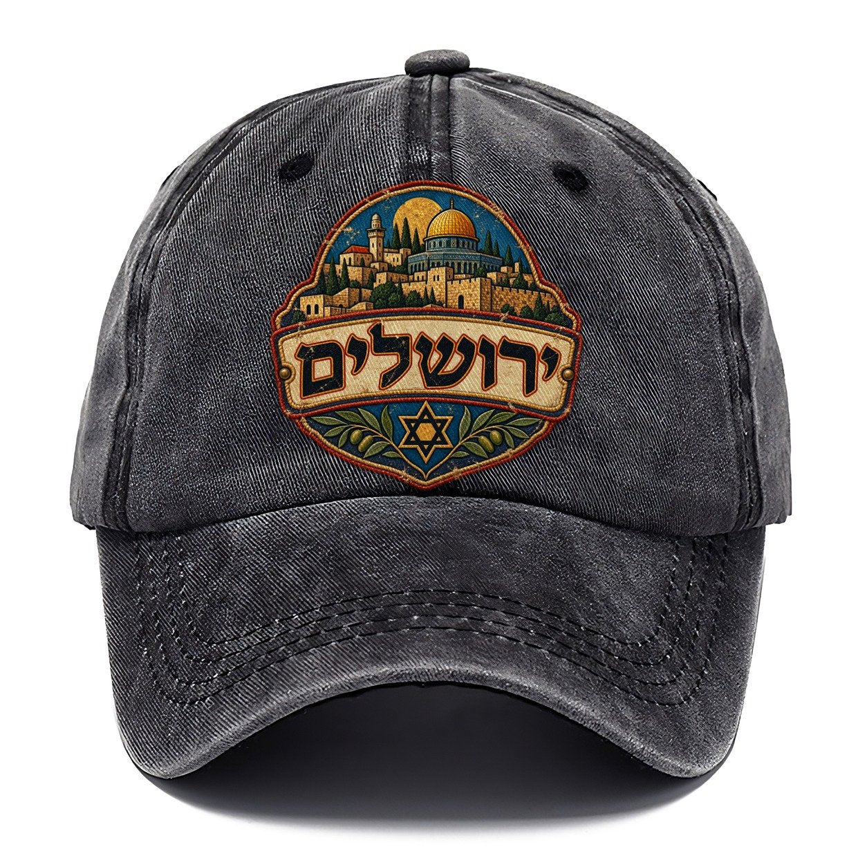 Hebrew Yerushalayim Script Jerusalem Classic Cap – Graphite