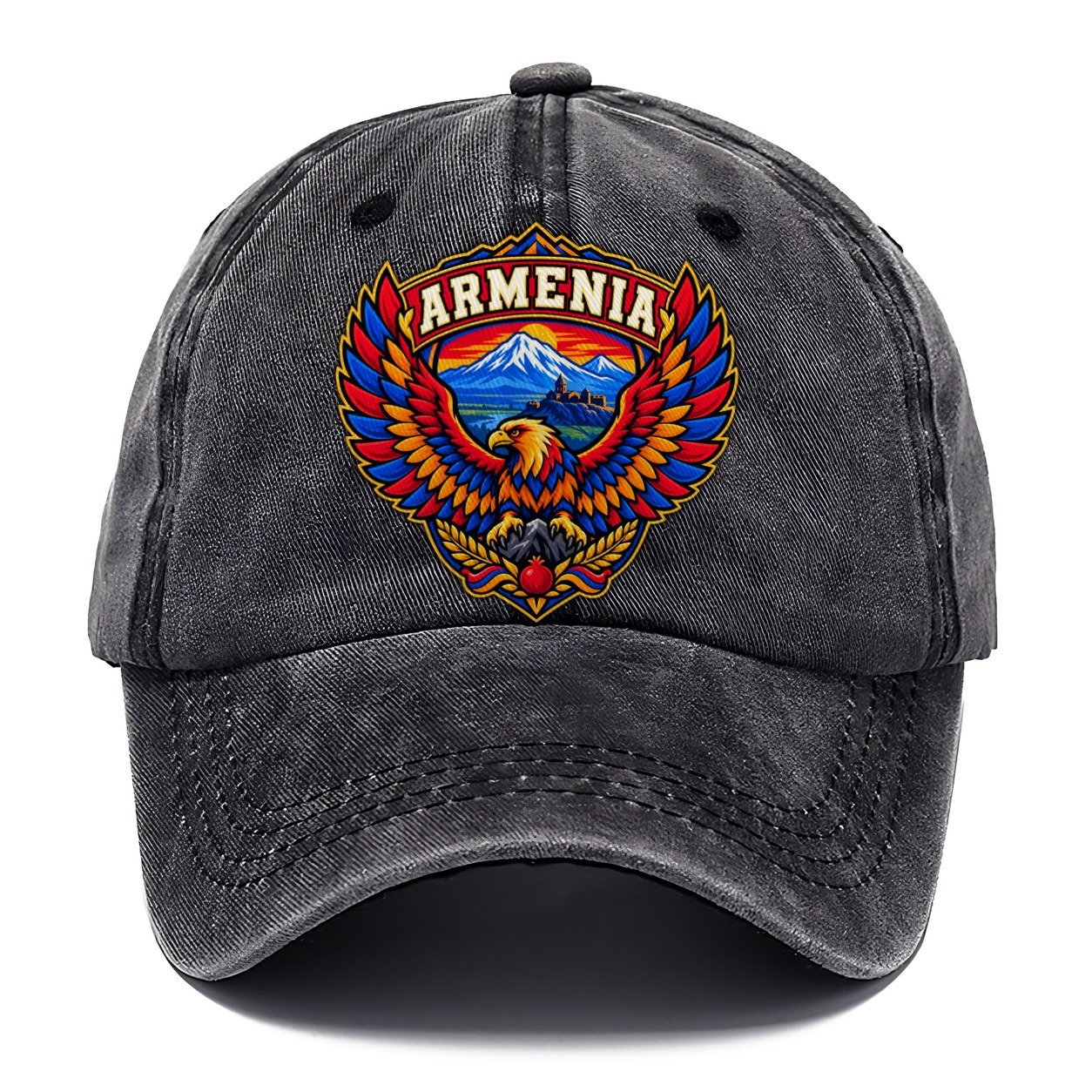 Armenia Retro Badge Country Logos Classic Cap – Graphite