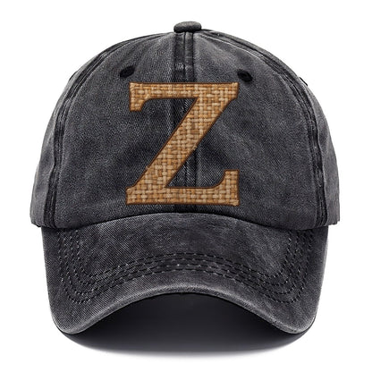 Woven Tweed Z Monogram Classic Cap – Graphite