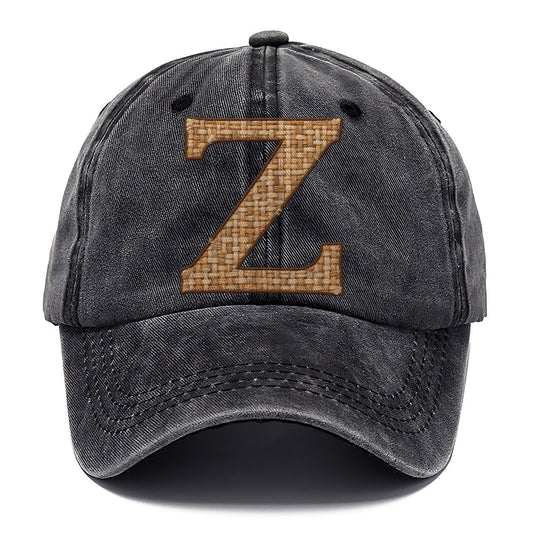 Woven Tweed Z Monogram Classic Cap – Graphite