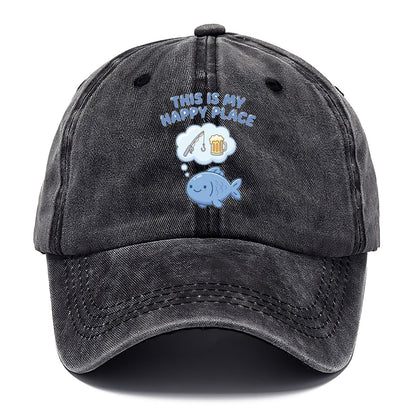 This Is My Happy Place Fishing Classic Cap – Graphite