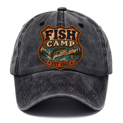 Fish Camp Est Nineteen Sixty Two Fishing Club Classic Cap – Graphite