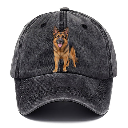 German Shepherd Standing Top Breeds Classic Cap – Graphite