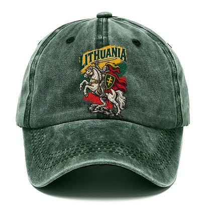 Lithuania Woodcut Badge Classic Cap – Forest Mist