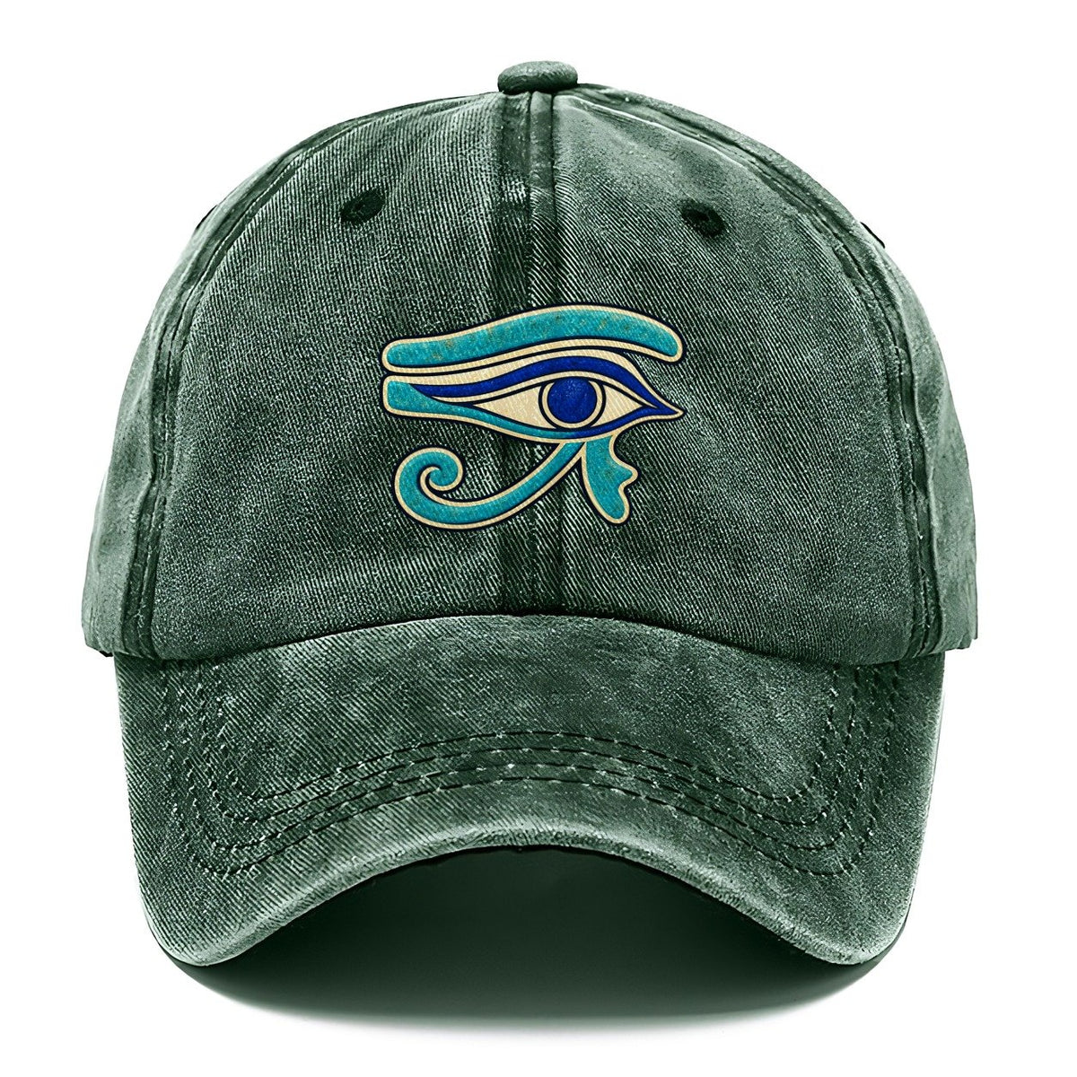 Wedjat In Blue Quiet Wards Heritage Classic Cap – Forest Mist